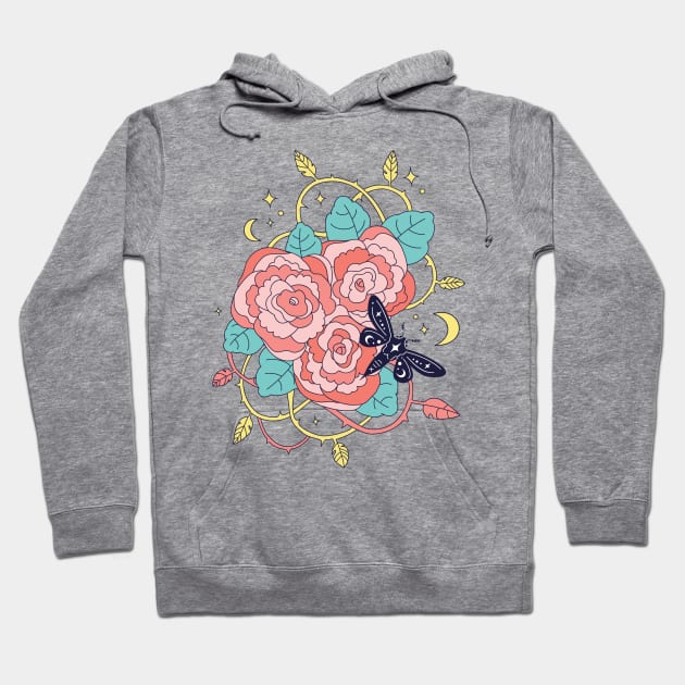 night roses Hoodie by Paolavk